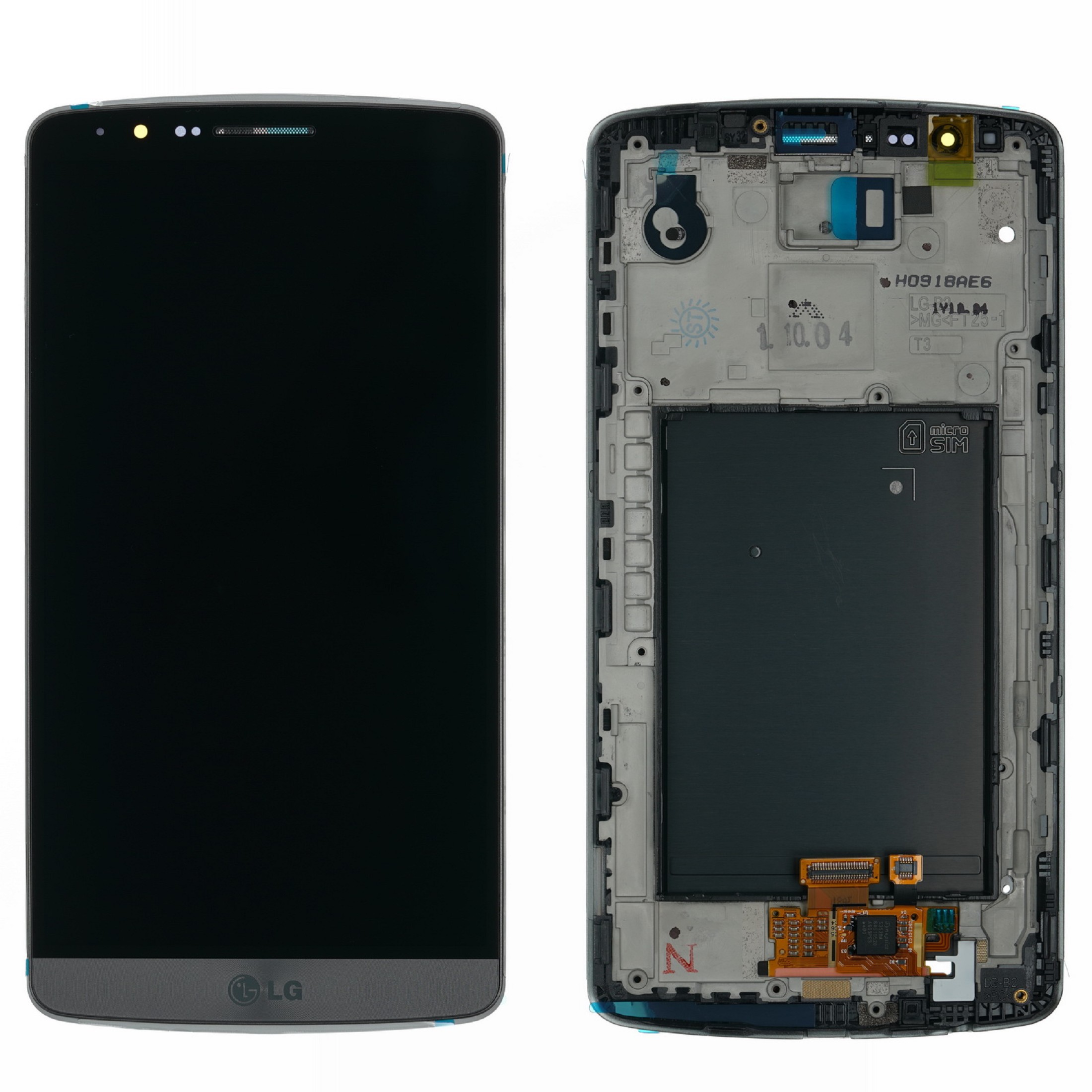 Original LG Display para Optimus g3 d850 d851 d855 LCD táctil gris marco